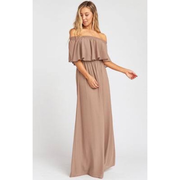 Show Me Your MuMu Dresses & Skirts - Show Me Your MUMU Chiffon June Maxi Bridesmaid’s Dress